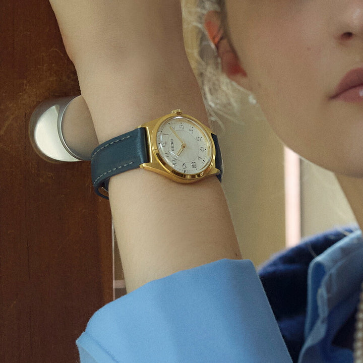 セイコー セレクション The Steady ショップ専用モデル SSEH032 レディース クオーツ 電池式 ホワイトダイヤル 革ベルト