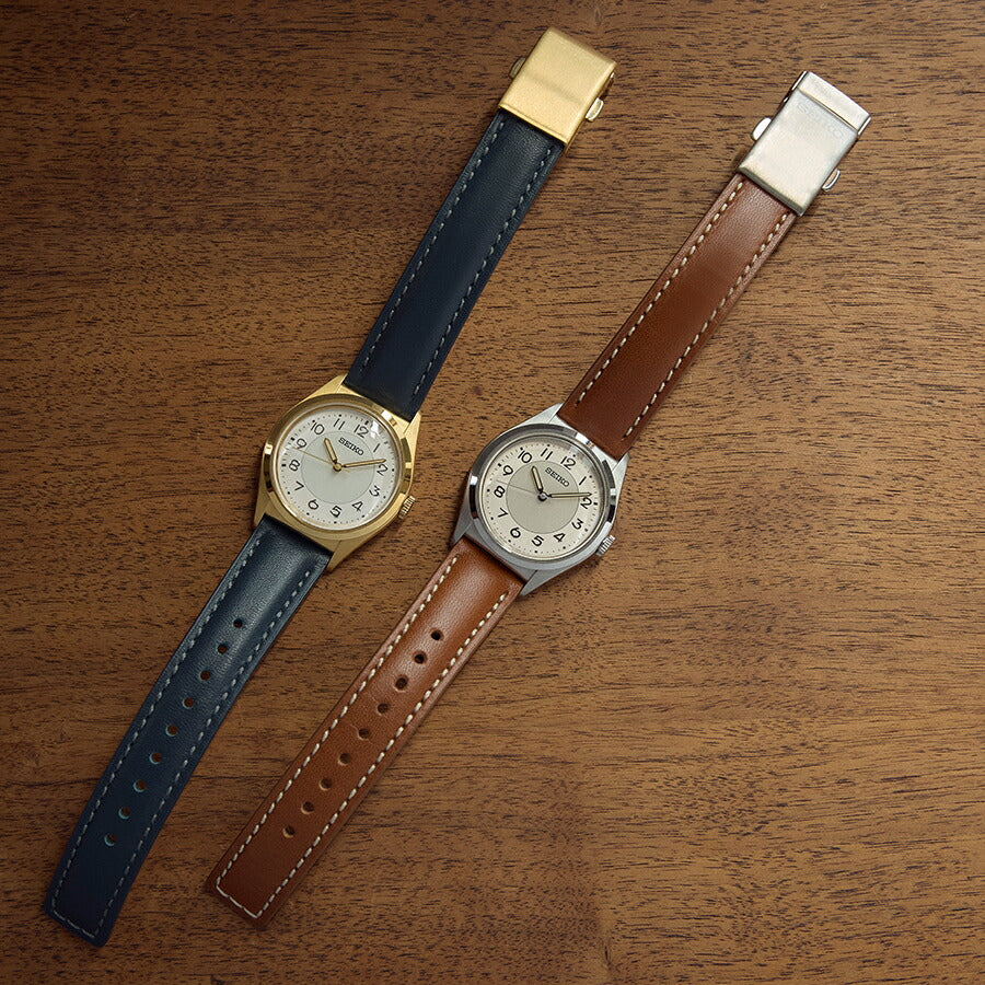 セイコー セレクション The Steady ショップ専用モデル SSEH032 レディース クオーツ 電池式 ホワイトダイヤル 革ベルト