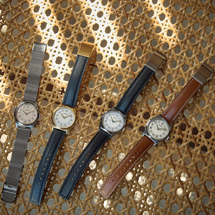 セイコー セレクション The Steady ショップ専用モデル SSEH032 レディース クオーツ 電池式 ホワイトダイヤル 革ベルト