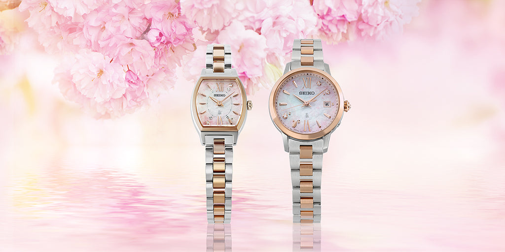 セイコー ルキア 2026 SAKURA Blooming 限定モデル 逆さ桜 SSVW244 レディース ソーラー電波 ピンクグラデーションダイヤル