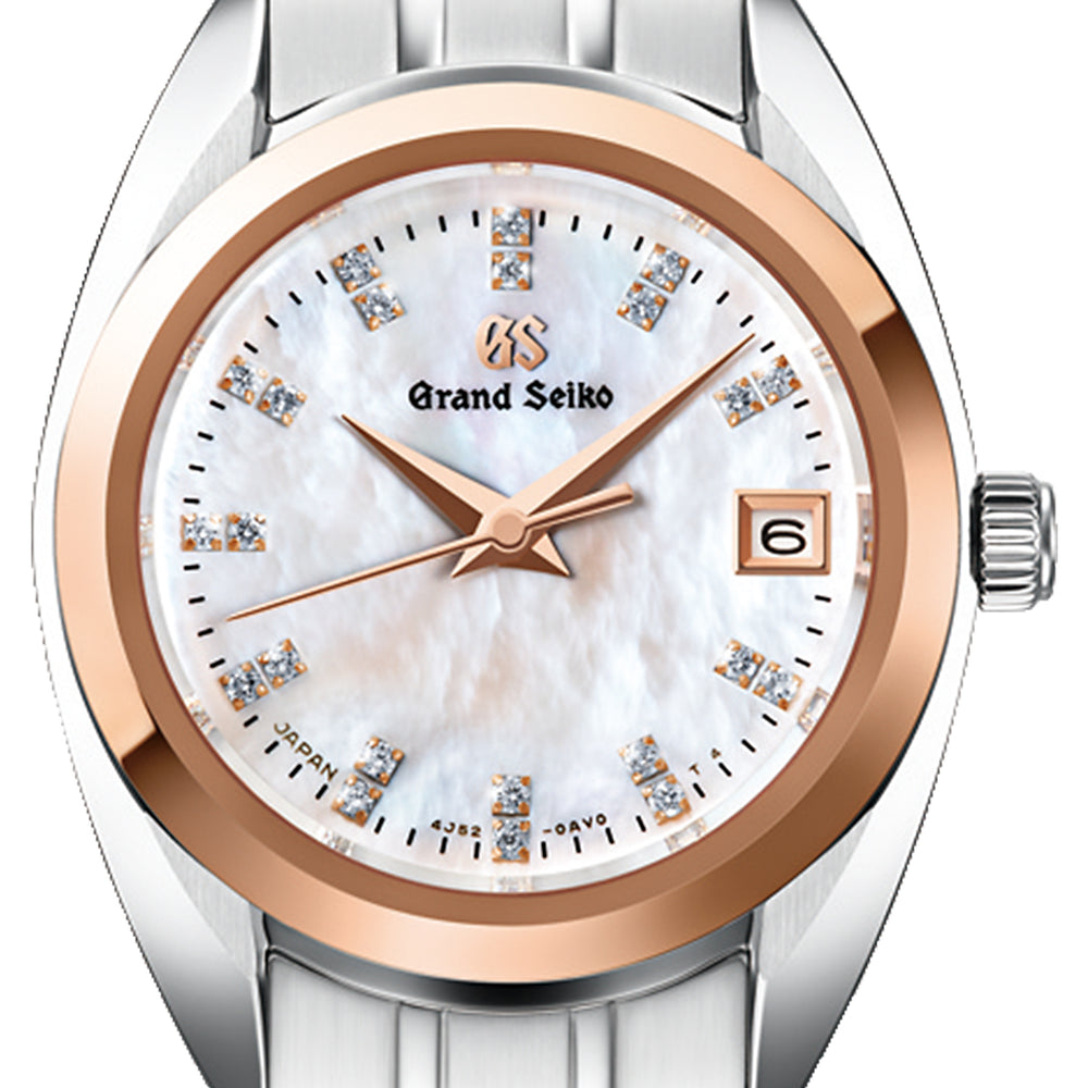 グランドセイコー クオーツ レディース STGF286 白蝶貝 ダイヤモンド メタルベルト 18Kピンクゴールド