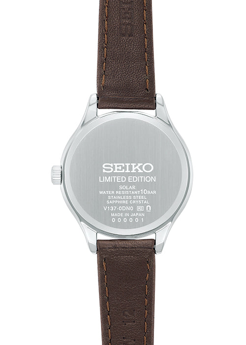 セイコー セレクション ペアソーラー セイコー腕時計110周年記念 限定モデル STPX099 レディース ソーラー 革ベルト ローレルオマージュ