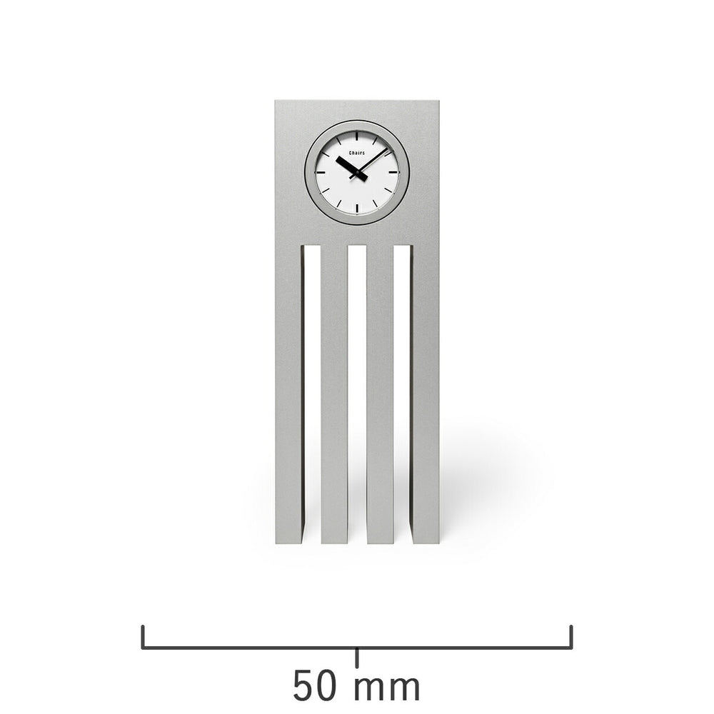 タカタレムノス 置き時計 Chairs DEAR VERA I クオーツ 電池式 アルミニウム 内田 繁 SU25-13