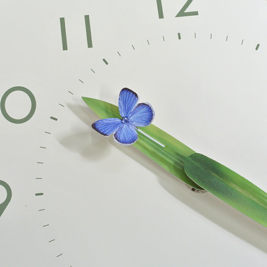 タカタレムノス 掛け時計 プレイン とまり木の時計 ルリシジミ クオーツ 電池式 プライウッド STUDIO SURUME SUR18-16RURI