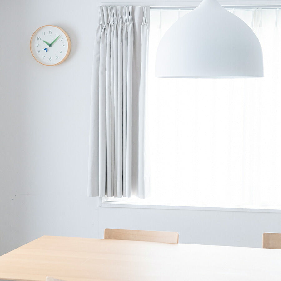 タカタレムノス 掛け時計 プレイン とまり木の時計 ルリシジミ クオーツ 電池式 プライウッド STUDIO SURUME SUR18-16RURI