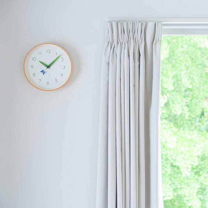 タカタレムノス 掛け時計 プレイン とまり木の時計 ルリシジミ クオーツ 電池式 プライウッド STUDIO SURUME SUR18-16RURI