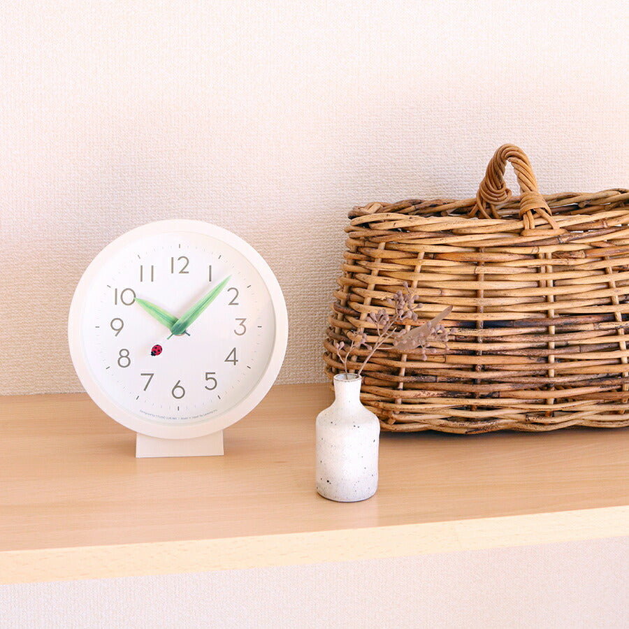 レムノス　ホワイト　置時計 Lemnos 特典付 レムノス FRAME (フレーム) 置き時計 掛け時計