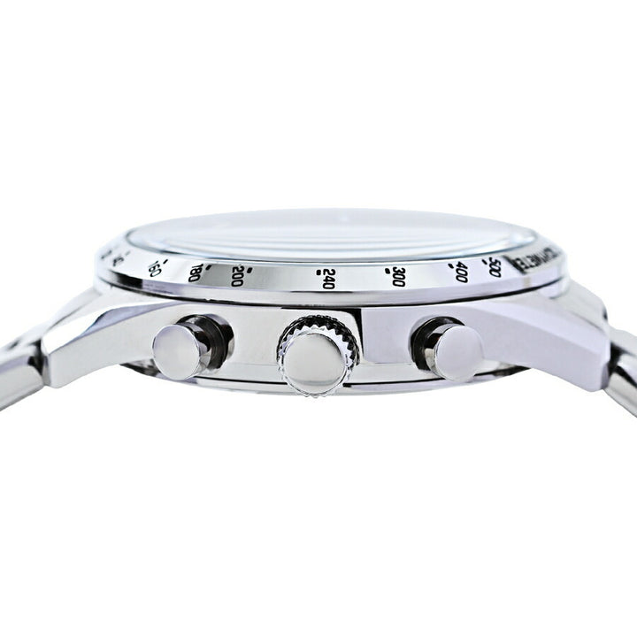 サクスニーイザック クオーツ クロノグラフ SY15219-RE メンズ 電池式 レッドダイヤル メタルバンド