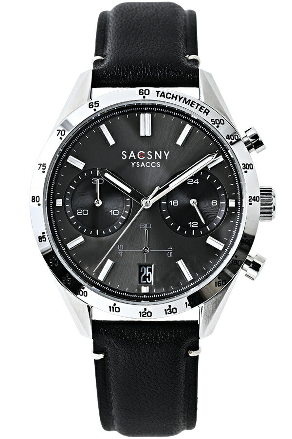 サクスニーイザック クオーツ クロノグラフ SY15221-BL2 メンズ 電池式