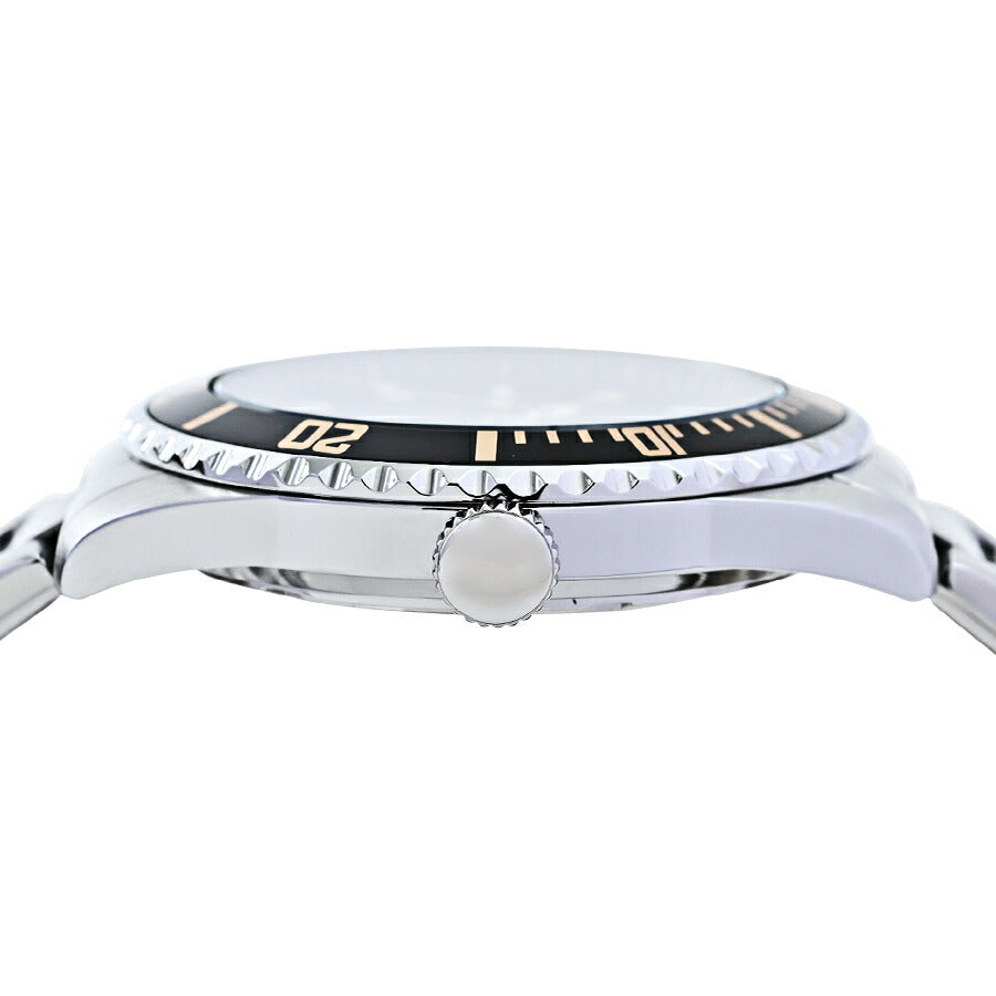 サクスニーイザック 3針 ダイバーデザイン SY15223-BK メンズ クオーツ 電池式 ブラックダイヤル メタルバンド