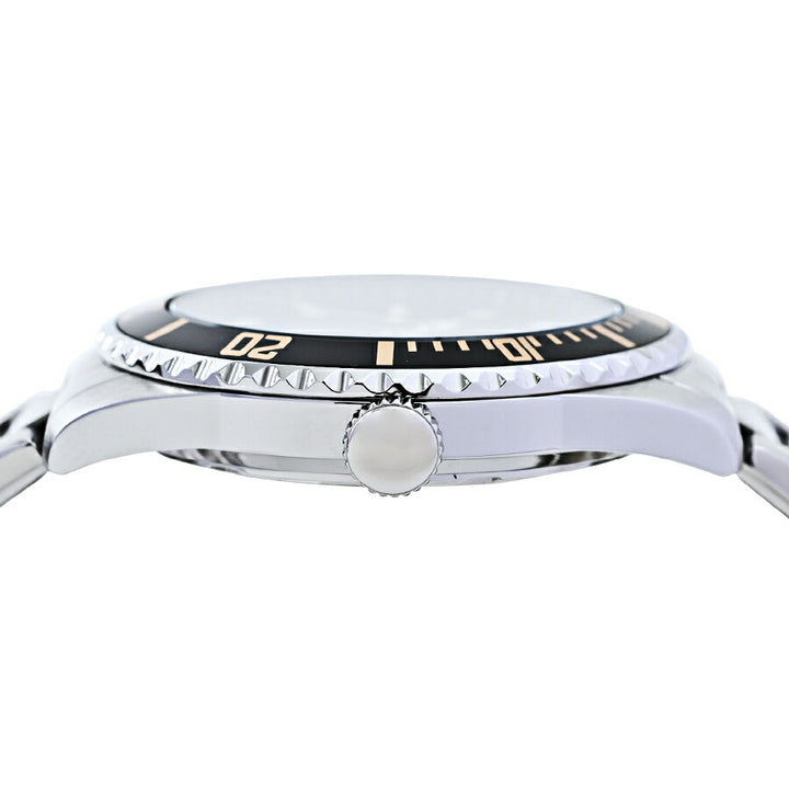 サクスニーイザック 3針 ダイバーデザイン SY15223-BK メンズ クオーツ 電池式 ブラックダイヤル メタルバンド