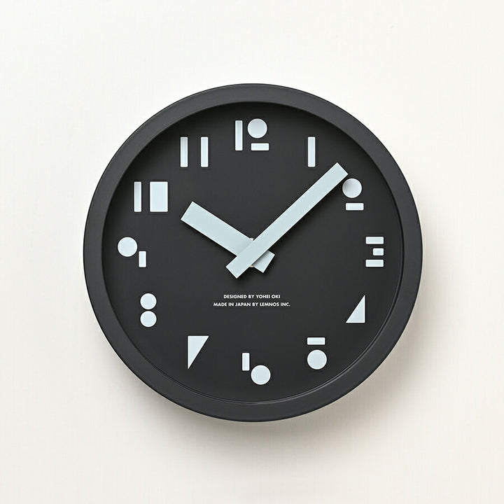 タカタレムノス 置き時計 カーサ M,S,S. エムエスエス 丸 三角 四角 クオーツ 電池式 ブラック 大木 陽平 SYO25-10BK