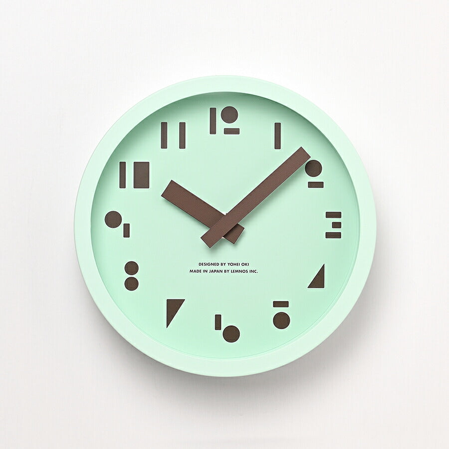 タカタレムノス 置き時計 カーサ M,S,S. エムエスエス 丸 三角 四角 クオーツ 電池式 ミントグリーン 大木 陽平 SYO25-10MGN