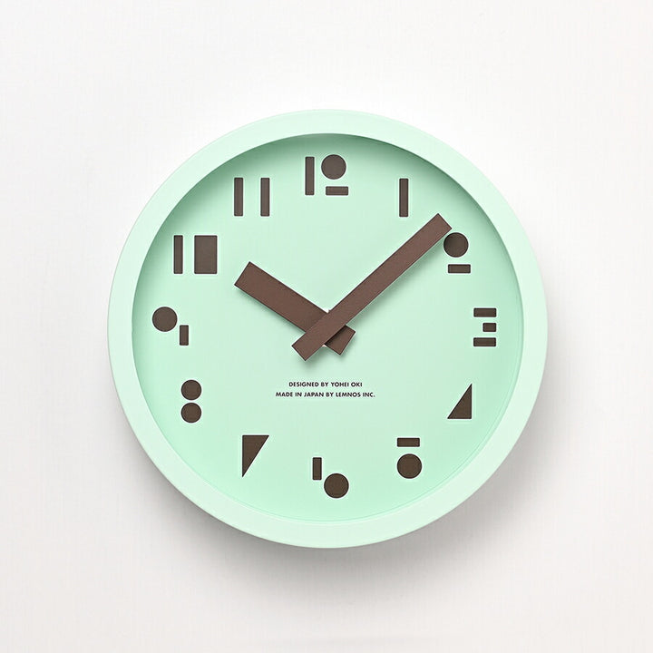 タカタレムノス 置き時計 カーサ M,S,S. エムエスエス 丸 三角 四角 クオーツ 電池式 ミントグリーン 大木 陽平 SYO25-10MGN