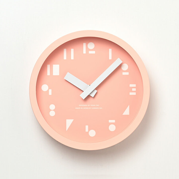 タカタレムノス 置き時計 カーサ M,S,S. エムエスエス 丸 三角 四角 クオーツ 電池式 ピンク 大木 陽平 SYO25-10PK