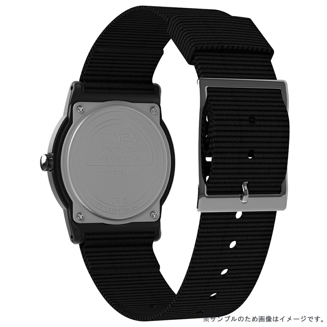 タイメックス キャンパー 34mm 復刻モデル チビミリ ブラック T18581 メンズ レディース クオーツ 電池式 ナイロンバンド
