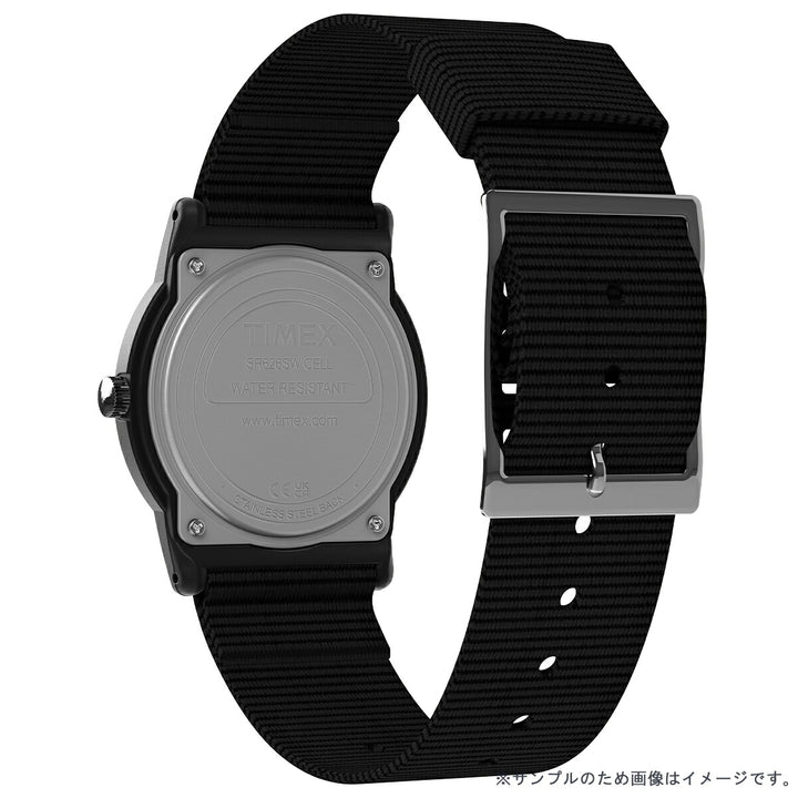 タイメックス キャンパー 34mm 復刻モデル チビミリ ブラック T18581 メンズ レディース クオーツ 電池式 ナイロンバンド