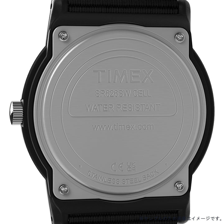 タイメックス キャンパー 34mm 復刻モデル チビミリ ブラック T18581 メンズ レディース クオーツ 電池式 ナイロンバンド