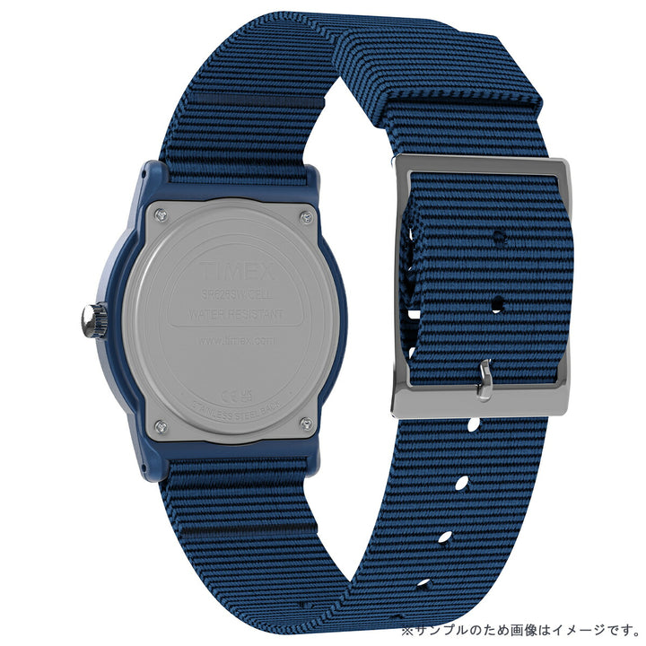 タイメックス キャンパー 34mm 復刻モデル チビミリ ブルー T2N257 メンズ レディース クオーツ 電池式 ナイロンバンド