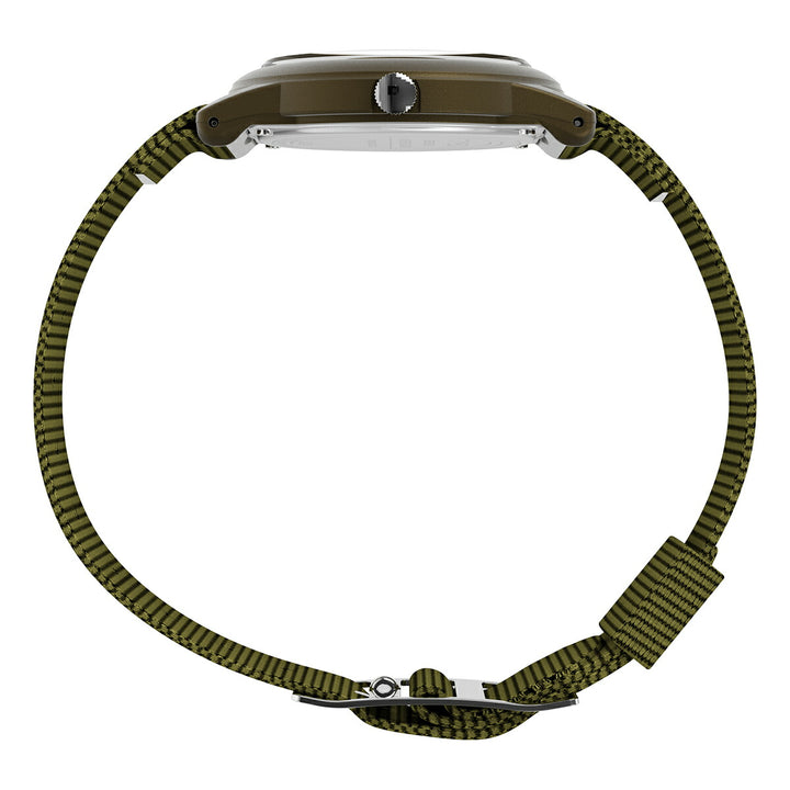 タイメックス キャンパー 34mm 復刻モデル チビミリ オリーブグリーン T41711 メンズ レディース クオーツ 電池式 ナイロンバンド