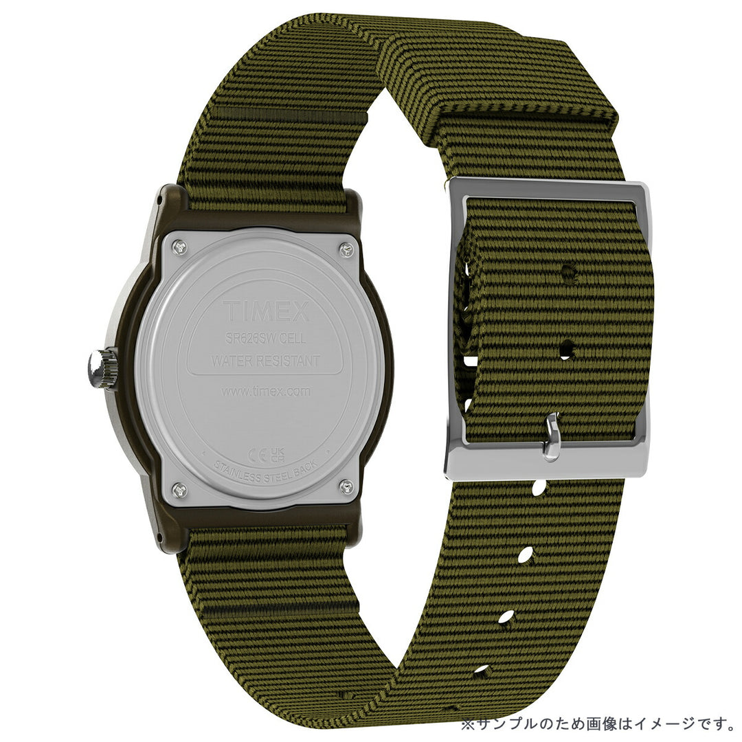 タイメックス キャンパー 34mm 復刻モデル チビミリ オリーブグリーン T41711 メンズ レディース クオーツ 電池式 ナイロンバンド