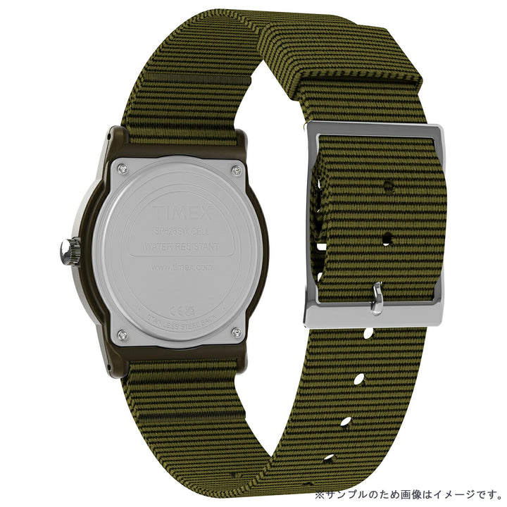 タイメックス キャンパー 34mm 復刻モデル チビミリ オリーブグリーン T41711 メンズ レディース クオーツ 電池式 ナイロンバンド