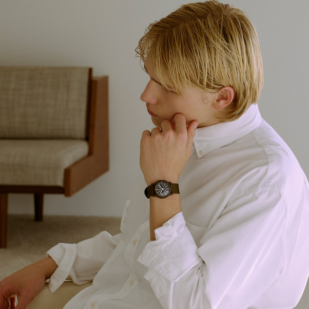 タイメックス キャンパー 34mm 復刻モデル チビミリ オリーブグリーン T41711 メンズ レディース クオーツ 電池式 ナイロンバンド