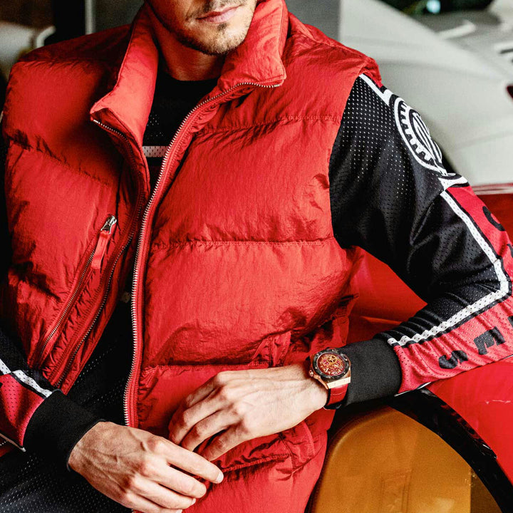 エンジェルクローバー タイムクラフト 日本製モデル TCJ45PRE-RE メンズ 機械式 自動巻き スケルトン 革ベルト レッド