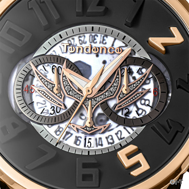 テンデンス 仮面ライダーアギト 25周年記念 コラボレーション 限定モデル TG046015 メンズ 腕時計 クオーツ 電池式 クロノグラフ シリコンバンド