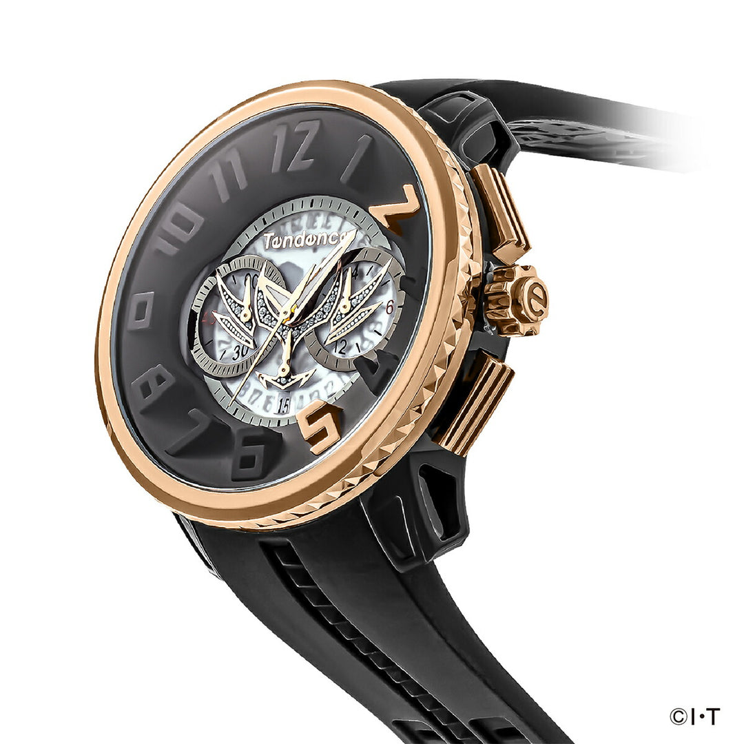 テンデンス 仮面ライダーアギト 25周年記念 コラボレーション 限定モデル TG046015 メンズ 腕時計 クオーツ 電池式 クロノグラフ シリコンバンド