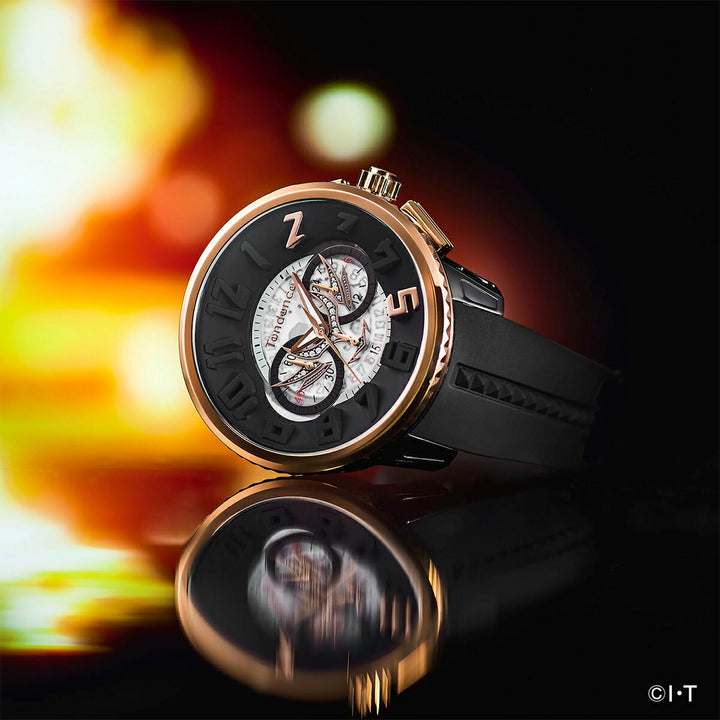 テンデンス 仮面ライダーアギト 25周年記念 コラボレーション 限定モデル TG046015 メンズ 腕時計 クオーツ 電池式 クロノグラフ シリコンバンド