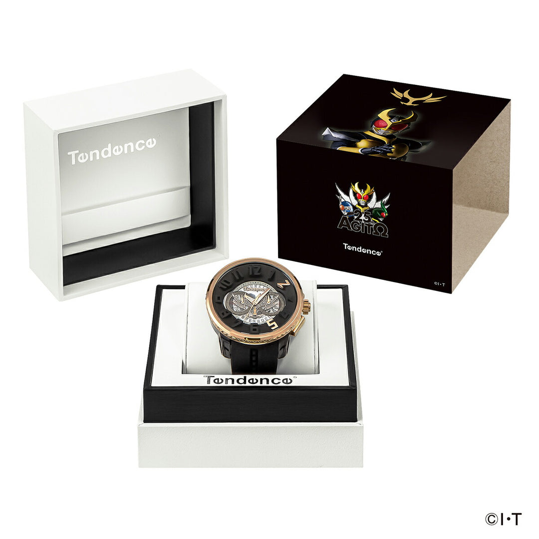 テンデンス 仮面ライダーアギト 25周年記念 コラボレーション 限定モデル TG046015 メンズ 腕時計 クオーツ 電池式 クロノグラフ シリコンバンド
