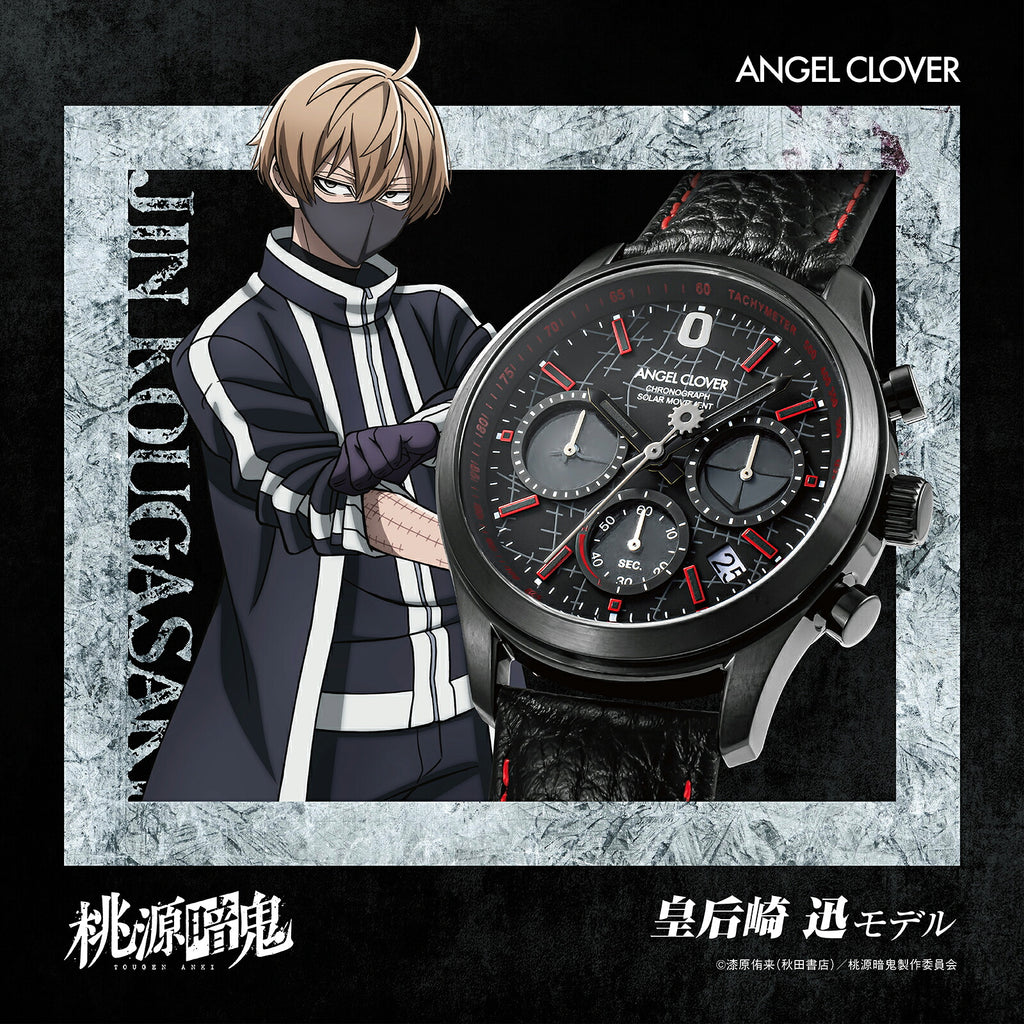 ANGEL CLOVER クロノグラフ腕時計 ブラック 11月13日発売/予約》エンジェルクローバー アニメ『桃源暗鬼