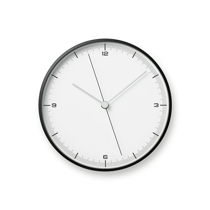 タカタレムノス 掛け時計 デザインオブジェクト アースウォールクロック クオーツ 電池式 ブラック スイープセコンド 五十嵐 威暢 TIL25-06