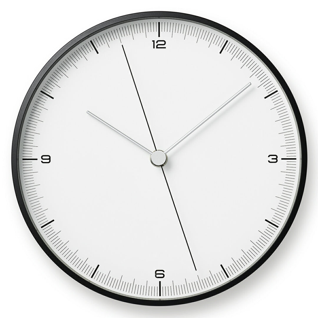 タカタレムノス 掛け時計 デザインオブジェクト アースウォールクロック クオーツ 電池式 ブラック スイープセコンド 五十嵐 威暢 TIL25-06