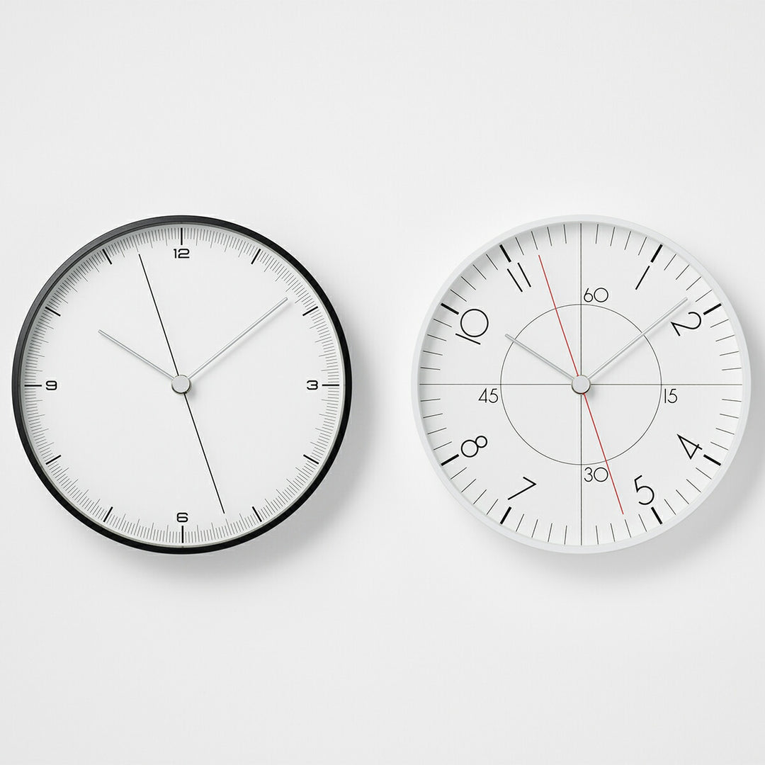 タカタレムノス 掛け時計 デザインオブジェクト アースウォールクロック クオーツ 電池式 ブラック スイープセコンド 五十嵐 威暢 TIL25-06