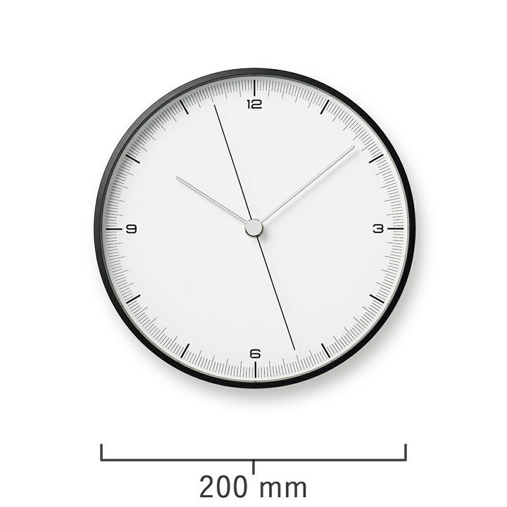 タカタレムノス 掛け時計 デザインオブジェクト アースウォールクロック クオーツ 電池式 ブラック スイープセコンド 五十嵐 威暢 TIL25-06