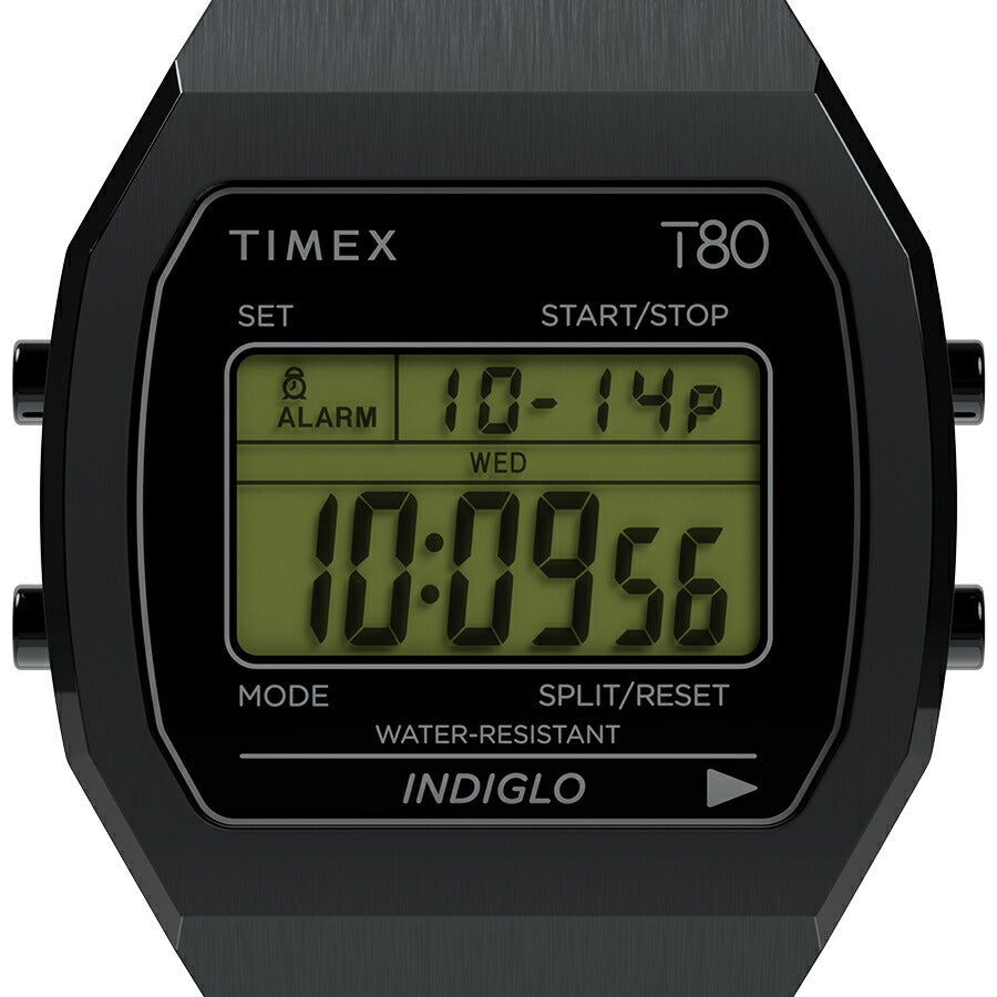 タイメックス T80 オールブラック TW2W91600 メンズ レディース クオーツ 電池式 デジタル