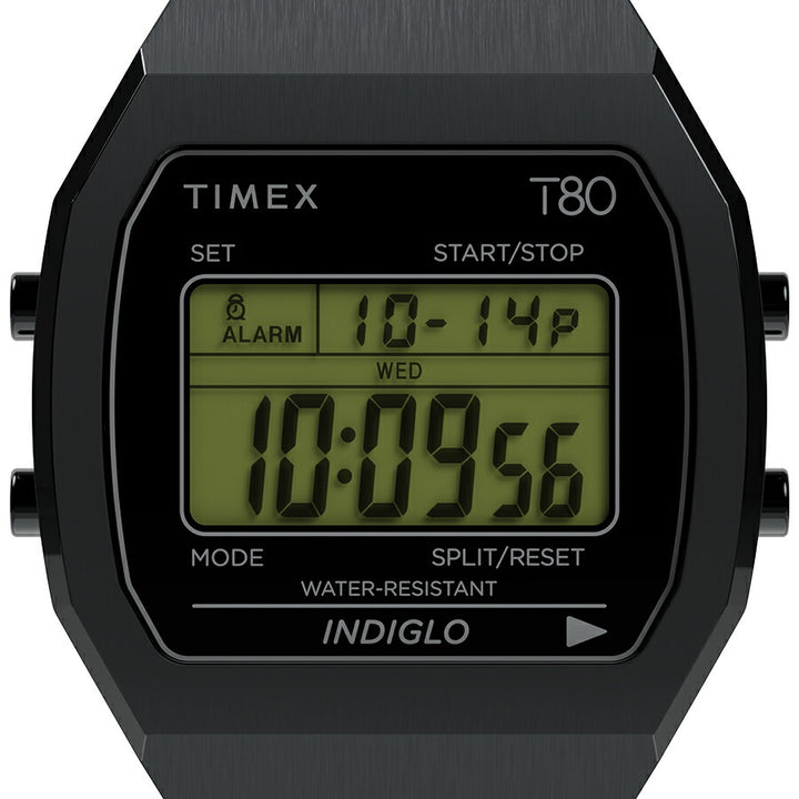 タイメックス T80 オールブラック TW2W91600 メンズ レディース クオーツ 電池式 デジタル