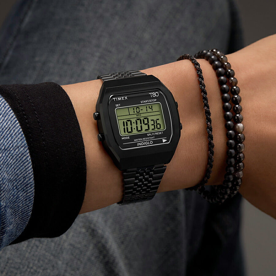 タイメックス Q TIMEX T80 オールブラック TW2W91600 メンズ レディース クオーツ 電池式 デジタル