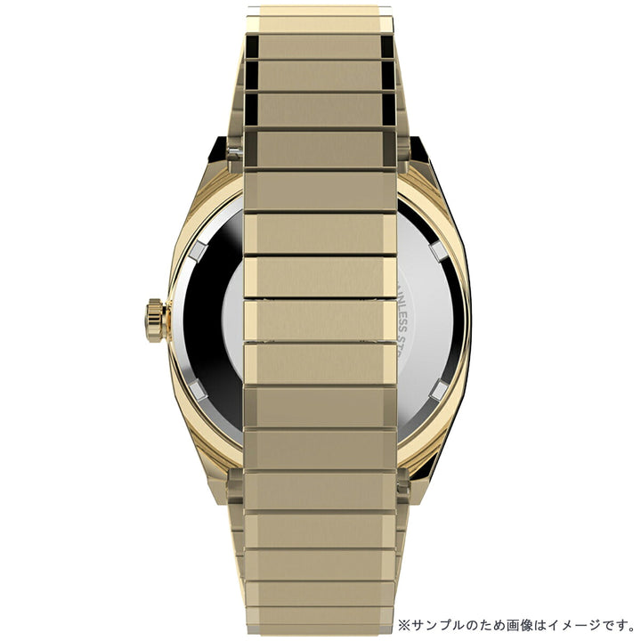 タイメックス 1983 E-Line 復刻モデル TVダイヤル TW2Y07200 メンズ レディース 機械式 自動巻き エクスパンションベルト ゴールド