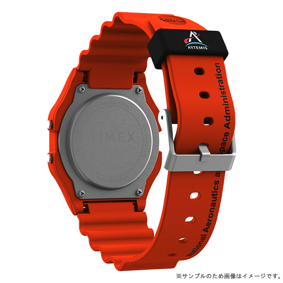 タイメックス NASA アルテミス計画 コラボレーションモデル 宇宙服 オレンジ TW2Y13300 メンズ レディース クオーツ 電池式 デジタル 樹脂バンド