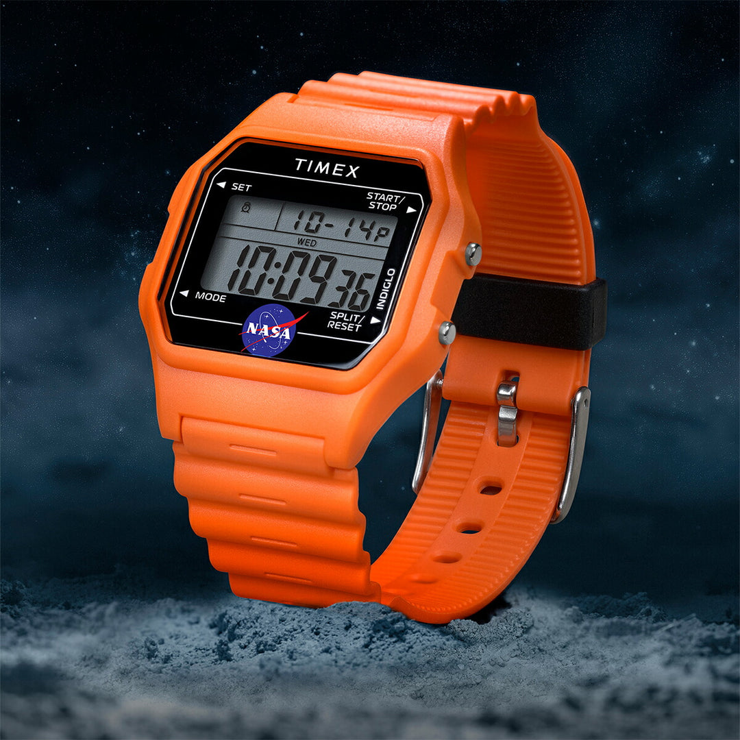 タイメックス NASA アルテミス計画 コラボレーションモデル 宇宙服 オレンジ TW2Y13300 メンズ レディース クオーツ 電池式 デジタル 樹脂バンド