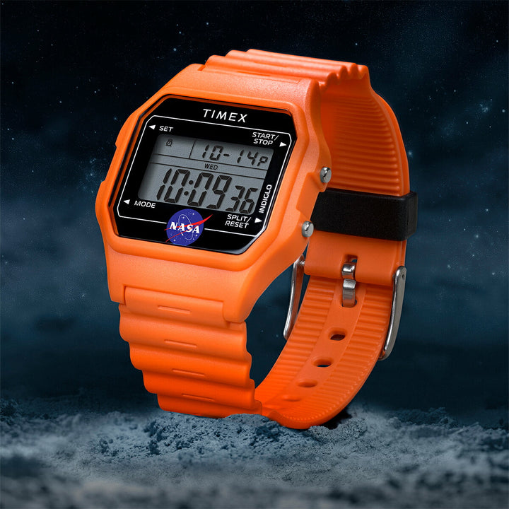 タイメックス NASA アルテミス計画 コラボレーションモデル 宇宙服 オレンジ TW2Y13300 メンズ レディース クオーツ 電池式 デジタル 樹脂バンド