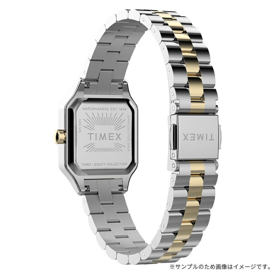タイメックス Legacy Addison レガシーアディソン TW2Y23900 レディース クオーツ 電池式 2針 スクエア ゴールド シルバー コンビ