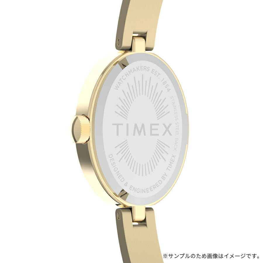 タイメックス Cavatina キャバティナ TW2Y27200 レディース クオーツ 電池式 2針 オーバル ホワイトダイヤル ゴールド バングル