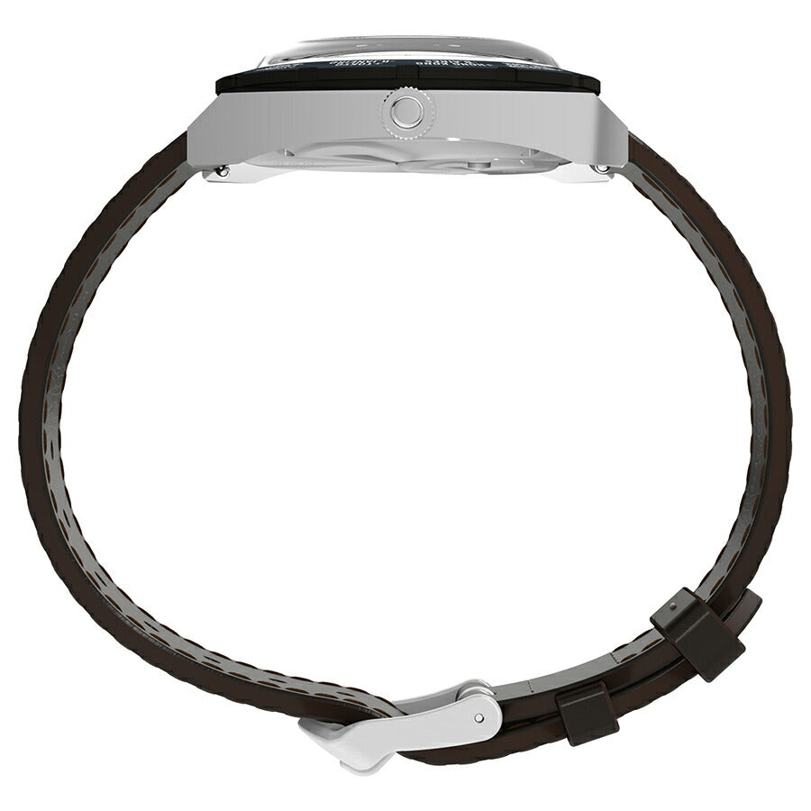 タイメックス Q TIMEX 1972 ワールドタイム 復刻モデル TW2Y31300 メンズ クオーツ 電池式 タンカラーダイヤル ブラウン 革ベルト