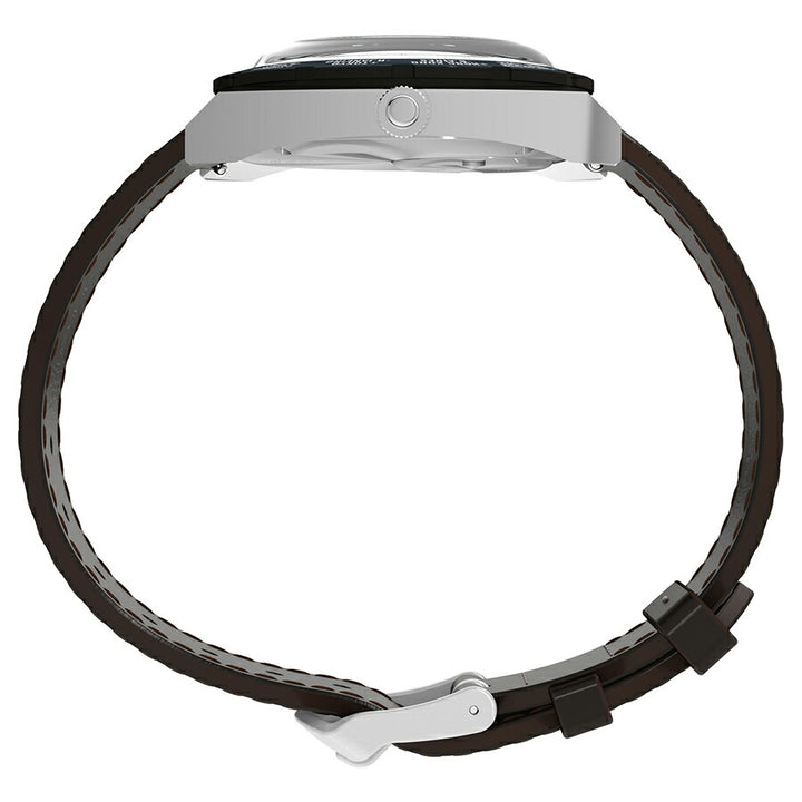 タイメックス Q TIMEX 1972 ワールドタイム 復刻モデル TW2Y31300 メンズ クオーツ 電池式 タンカラーダイヤル ブラウン 革ベルト