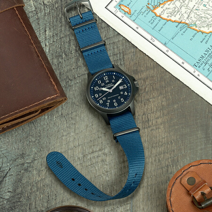 タイメックス Expedition Field Post Solar エクスペディション フィールド ポスト ソーラー TW2Y31700 メンズ ナイロンバンド ブルー