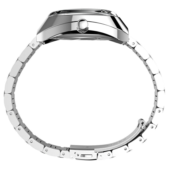 タイメックス Q TIMEX 1972 タイムマシン 復刻モデル TW2Y33100 メンズ クオーツ 電池式 ブルーダイヤル シルバー メタルバンド